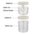 thumbnail image 4 of Oats Container with Lid Leakproof Breakfast To Go Cup | Cereal Yogurt Jar with Ring Handle Reusable Meal Prep Storage Cup | Fruit Salad Snack Container for Home Kitchen Office, 4 of 7