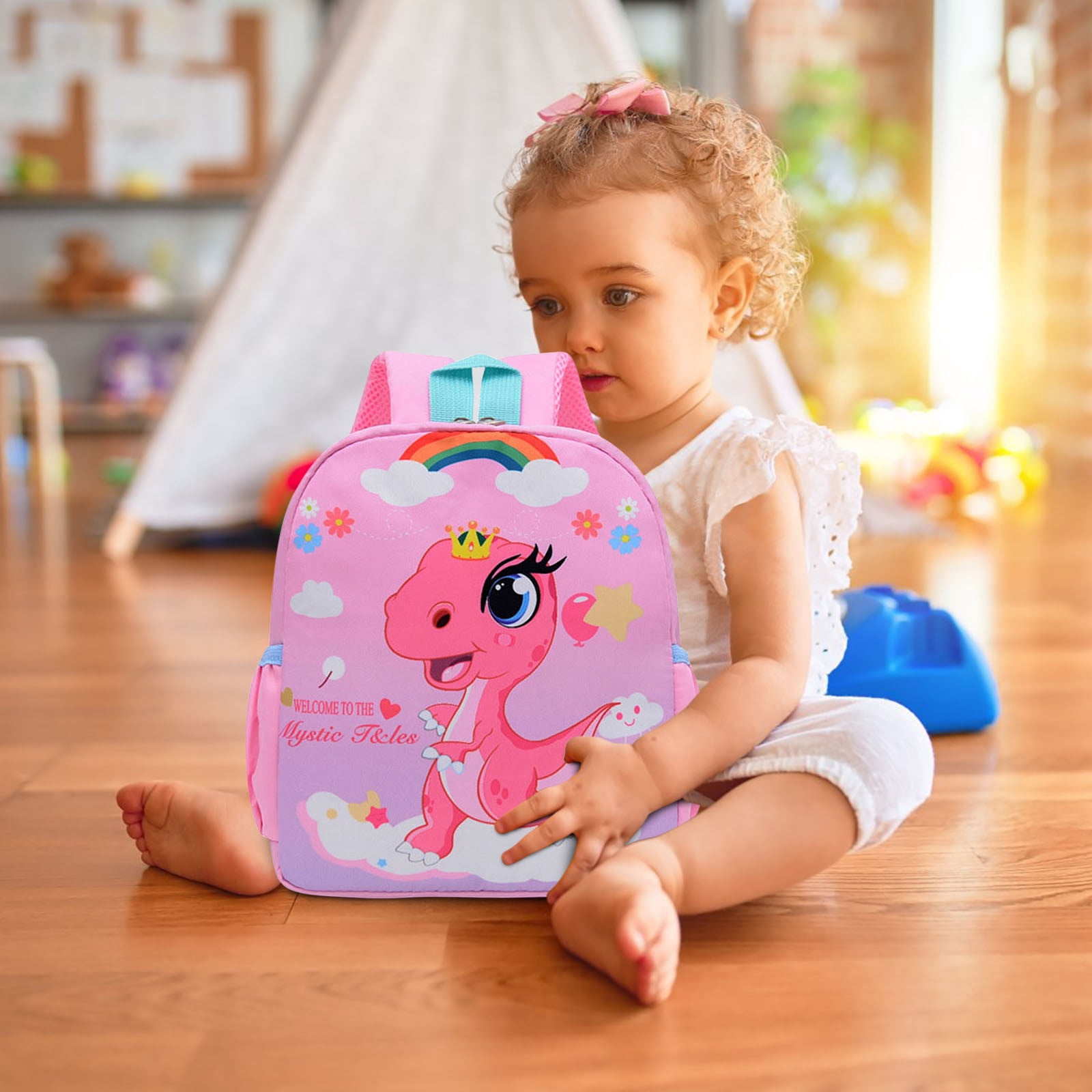 Children's Backpack, Cute School Bag, Preschool Kindergarten Backpack, Canvas Kids Bag, Lightweight Student Bag, Zipper Closure Backpack, Day Trip Bag, Toddler Bag, Kids Backpack