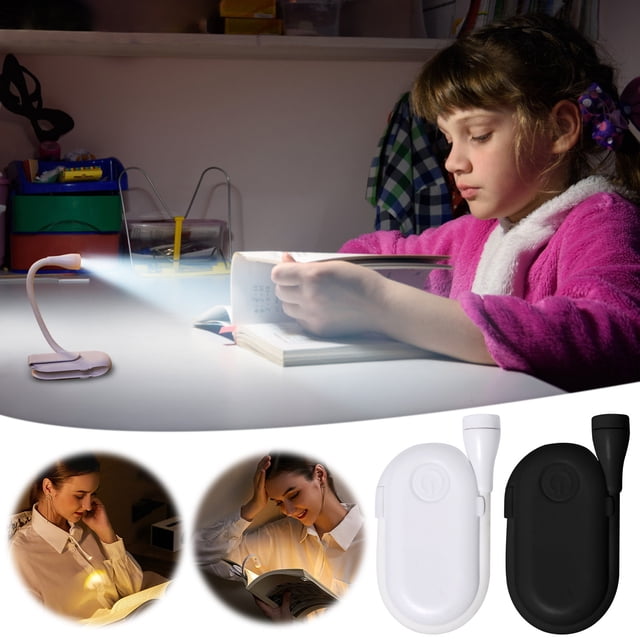Iumwxz Lamp Light Creative Mini Clip Lamp Learning Usb Charging Lamp Bedside Convenient Lamp Student Reading Dormitory Night Lamp Floor Lamp Room Decor White Plastic All Flyers & Lookbooks