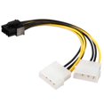 thumbnail image 1 of axGear Câble d'Alimentation PCI Express à 8 Broches Molex IDE à 4 Broches Double Adaptateur PCI-E, 1 of 4