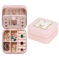 thumbnail image 1 of TopLLC 26 Letters Earring Jewelry Display Storage Box Case Organizer Flannel Tray Holder Gift, 1 of 3