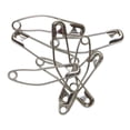 thumbnail image 2 of UNIQUE CREATIV Coil-Less Curved Safety Pins, Silver, 100-Pack, Less Safety Pins, 100pcs, 2 of 3