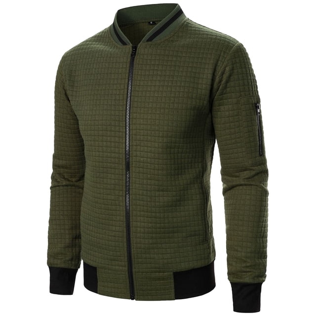RKSTN Sweatshirts for Men Zipper Mock Neck Sweatshirt with Pockets Cardigan Solid Color Lightweight Workout Sweatshirt Winter Outfits