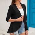 thumbnail image 3 of Birdeem Cardigan à Manches Mi-Longues Uni pour Femmes, Mode Décontractée Printemps et Été, 3 of 8