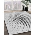 thumbnail image 3 of Ahgly Tapis d'Intérieur Lavable en Machine Carré Transitionnel Gris Platine, 6 Pieds Carré, 3 of 7