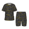 thumbnail image 1 of Lsque Ensemble de Pyjama Léger 2 Pcs en Coton Ajusté Motif Excavateur Rétro pour Filles - Grand, 1 of 6