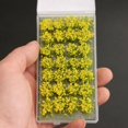 thumbnail image 3 of 28pcs Fleurs Miniatures Grappes Modèle Chemin de Fer Jardin Micro Aménagement Paysager Jaune, 3 of 8
