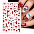 thumbnail image 3 of TopLLC Nail Stickers Nail Sticker Europe And America Halloween Halloween Red Matching Sticker Nail stickers, 3 of 9