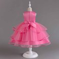 thumbnail image 4 of Penkiiy Robe Sans Manches Brodée en Maille pour Filles, Robe de Princesse Décontractée pour Filles 9-10 Ans Rose Vif en Solde, 4 of 9