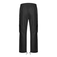 thumbnail image 3 of RKSTN Mens Cargo Pants Relaxed Fit Sport Pants Jogger Sweatpants Drawstring Outdoor Patchwork Trousers with Pockets, 3 of 5