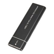 M.2 NVMe SSD Enclosure 2TB USB 3.1 Type C, High Speed 10Gbps, Aluminium Alloy, Widely Compatible with Win 7/8/8.1/10, Linux, OS X, UASP Protocol