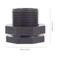 thumbnail image 4 of 2pcs PVC Bulkhead Fitting 3/4 Inch Pipe Connector for Rain Barrels Water Tanks, 4 of 7