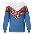 thumbnail image 3 of RKSTN Sweaters for Women Fashion Leopard Print Comfortable Long Sleeves Sweater Tops Fall Sweaters, 3 of 8