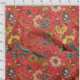 thumbnail image 4 of oneOone Polyester Spandex Red Fabric Asian Chinese Flower Sewing Craft Projects Fabric Prints By Yard 56 Inch Wide, 4 of 4