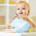 thumbnail image 3 of RKSTN Stainless Steel Children Fork Spoon 304 Stainless Steel Children's Fork Spoon-piece Set With Handle Baby Eating Spoon Training Chopstick Set, 3 of 5