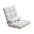 thumbnail image 3 of Elodie Chaise de Sol avec Soutien Dorsal 5 Positions Réglable Fauteuil Inclinable d'Appartement Blanc, 3 of 8