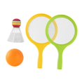 thumbnail image 4 of Kids Badminton Tennis Set Badminton Racket with Ball and Badminton Shuttlecock, Yellow Green, 4 of 9