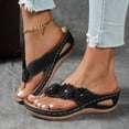thumbnail image 2 of Fsqjgq Chaussures pour Femmes Sandales de Plage à Plateforme Compensée d'Été à Enfiler Sandales de Plage Pantoufles à Plateforme Décontractées Sandale à entre-Doigt, 2 of 9