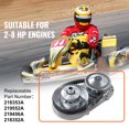 thumbnail image 2 of KFFKFF Drive Clutch, 2-8HP Engine, 2000 RPM High-Strength Drive Clutch with Asymmetric Designed Wheels & Robust Rubber Belt, Sturdy & Durable Clutch, 2 of 9