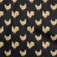 thumbnail image 1 of oneOone Tissu Cambric en Coton Noir pour Robe de Coq, Tissu Imprimé au Mètre 42 Pouces de Large, 1 of 4