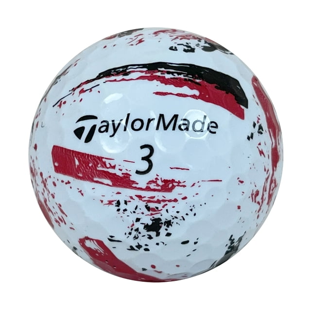 24 Taylormade Speedsoft Ink 5A Red by Mulligan Golf Balls - Used Golf Balls