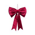 thumbnail image 2 of Large Flannel Christmas Bow for Tree Top Wreath and Gift Wrapping Decorative, 2 of 7