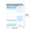 thumbnail image 3 of To Do List Notepad 52 Sheets Undated Daily Task Planner Notebook with PVC Clear Front Cover and Page Tabs for School or Office Organization, 3 of 3