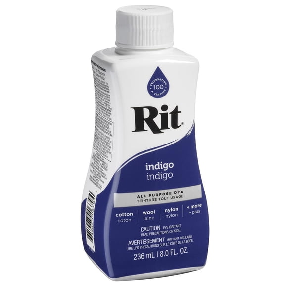 RIT All Purpose Liquid Dye, Indigo, 236 mL (8 oz)