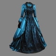 thumbnail image 4 of UPPADA Liquidation Robes d'Invitée de Mariage pour Femmes Hiver Robe à Manches Longues Grande Taille Robe Évasée Robe Maxi de Cocktail pour Femmes Robes de Soirée Ajustées Robe d'Été en tulle Noir, 4 of 5