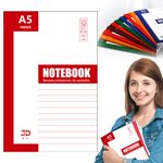 HUASHENG Composition Notebook Wide Ruled 1Pack 30\40sheets A5 Size Notebooks For School Notebooks For Work Wide Ruled Notebook