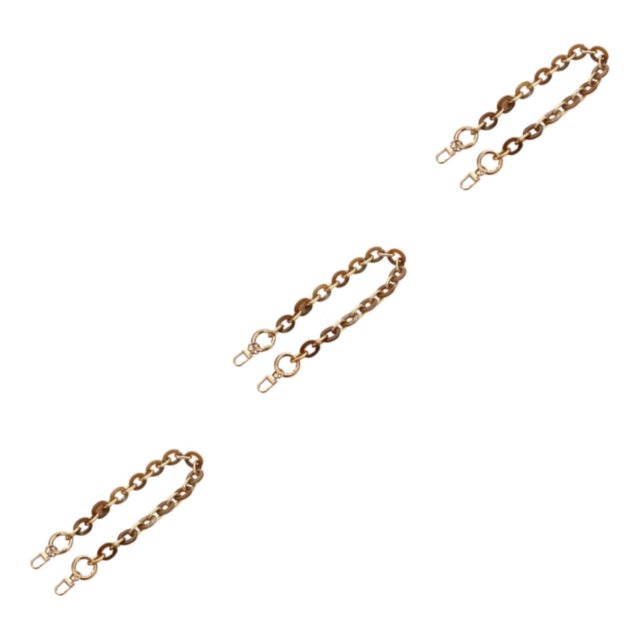 Maytalsory Sac Chaîne Sangles Résine-Faite Accessoires pour Polyvalent Sac à Main Chaîne Sangles Résine Sac Chaînes Bons Cadeaux L204-ZS 3Set