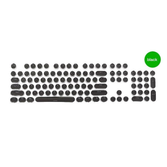 MesaSe Steampunk Typewriter Keycaps For Backlit Mechanical Keyboard Key Cap 104 Keys