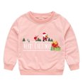thumbnail image 1 of Ensemble de Détente Deux Pièces Hiver Bébé Garçons Filles Noël Imprimé Dessin Animé Col Rond Pull Chandail en Molleton Rentrée Scolaire Tenues pour Filles en Solde, 1 of 8