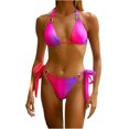 thumbnail image 1 of Matching Family Swimsuits Women's Sexy Bikini Split Two-Piece Beach With Chest Pad Swimsuit, 1 of 3