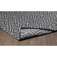thumbnail image 3 of Erbanica Tapis en Plastique Réversible 6 Pieds x 9 Pieds Intérieur Extérieur Noir Blanc Mirage, 3 of 5