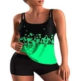 thumbnail image 1 of Plus Size Swimsuits for Women Two Piece Tankini Top Boyshort Bathing Suits Tummy Control Swimwear, 1 of 6