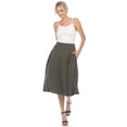 thumbnail image 4 of White Mark Jupe Midi Évasée Tasmin pour Femmes, 4 of 6