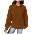 thumbnail image 1 of WEAIXIMIUNG Chandails en Molleton pour Femmes Sans Capuche Chats Chandail Ample à Manches Longues Patchwork, 1 of 6