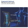 thumbnail image 3 of BestOffice Ergonomic Office Chair, Adjustable Swivel Rolling Task Chair with Armrests & Lumbar Support, Mesh, Blue, 3 of 7