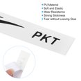 thumbnail image 4 of Unique Bargains 9.8'x0.7' Badminton Racket Head PU Protector Sticker Racquet Guard Tape, White 4 Pack, 4 of 6