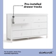 thumbnail image 4 of Storkcraft Alpine 6-Drawer Double Dresser, 4 of 12