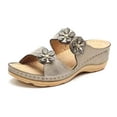 thumbnail image 4 of LSLJS Wedge Slide Slippers Women Ladies Outdoor Slippers Pearl Chain Soft Sole, 4 of 4