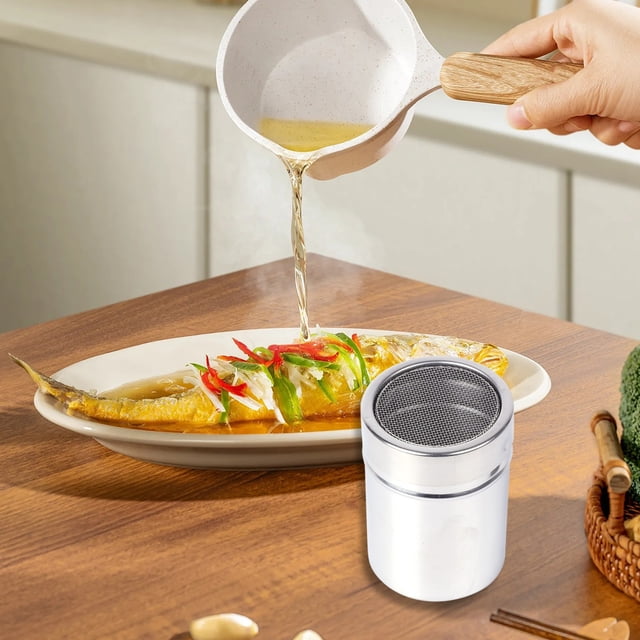 XYAIYT Pot à Épices en Acier Inoxydable avec Couvercle Antisalissure, Contenant d'Assaisonnement Compact et Portable pour la Cuisine, la Cuisson en Plein Air au Camping, Facile à Nettoyer et Multifonction (Argent)