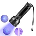 thumbnail image 1 of Rbaofujie Violet Light Flashlight Mini USB Rechargeable Purple Light Blacklight Powerful Fluorescent Portable Detector for Pet Urine Stains- Uranium Glass, 1 of 7