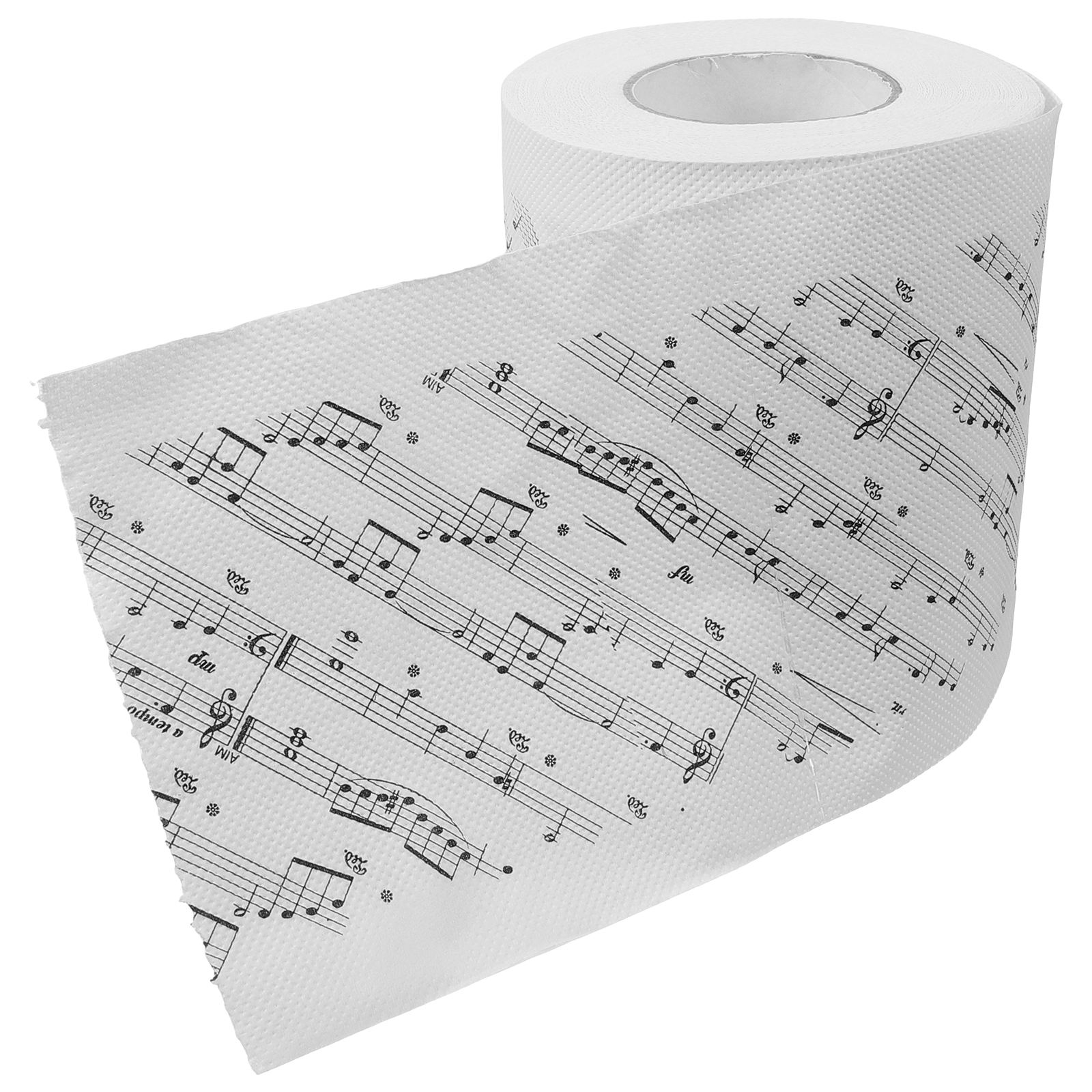 OULII Music Notes Printed Toilet Roll Soft White Bathroom Tissue Ideal for Home Use