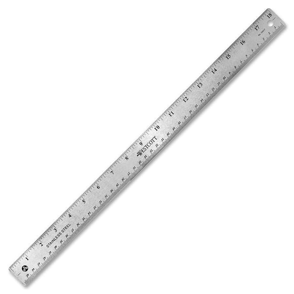 Westcott Stainless Steel Ruler