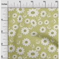 thumbnail image 2 of oneOone Tissu Polyester Spandex Vert Olive à Fleurs Tissu pour Robe Tissu Imprimé Tissu au Mètre 56 Pouces de Large, 2 of 4