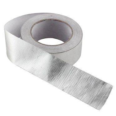 CUITING 25m Aluminum Foil Exhaust Heat Wrap High Temperature Resistant Downpipe for Car Motorcycle (Silver)