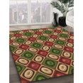 thumbnail image 3 of Ahgly Tapis Rectangulaire Lavable en Machine Rouge Brun, 3 Pieds x 5 Pieds, 3 of 7