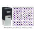 thumbnail image 4 of Printtoo Personalized Stationery Theme Icons Rubber Stamp Self Inking Stamper 24 mm-Blue, 4 of 7